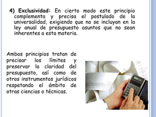 Principios Del Presupuesto