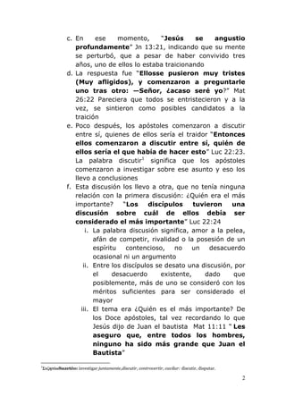 Principios Del Servicio Como Jesus Docx Christianity Religion