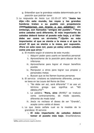 Principios Del Servicio Como Jesus Docx Christianity Religion