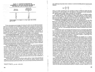 254
"Lucke, K. e Detert, K., Acta Met., S, 628 (1957).
*Dados de Smart, J. S. e Smith, A. A., Trans. AlME, 147,48 (1942);
166, 144 (1946).
Quadro 7.1 Aumento da temperatura de
recristaliza~o do cobre puro decorrente da adi~o de
0,01 atomos por cento do elemento indicado*
255
que a diferen"a de pressao entre 0 interior eo exterior da bolha pode ser expressapela
equa"ao
41 81
Ap=-=-
R D
onde 'Yea tensao superficial de uma superficie do fiIme (os filmes de sabao tem duas
superficies), R 0 raio da bolha e Do seu diametro. Esta equa"ao mostra c1aramente
que, quanta menor a bolha, maior a pressao em seu interior.
Em razao da diferen"a de pressao existente no fiIme curvo da bolha de sabao,
Ocorre difusao gasosa, 0 fluxo resultante se dando pela pelicula, do lado de maior
para 0 de menor pressao. Em outras palavras, a difusao dos atomos se da de dentro
para fora das bolhas, resultando em urn decrescimo do tamanho das bolhas e na
movimenta"ao de suas paredes em dire"ao ao seu centro de curvatura.
A discussao do paragrafo anterior pode agora ser estendida para urn caso mais
geral, que e 0 da espuma de sabao. Em uma espuma, as celulas tern paredes curvas. A
curvatura varia de celula para celula e no interi.or do filme que envolve cadacelula,
dependendo do tamanho relativo e da forma das celulas vizinhas. Em todos os casos,
todavia, existe uma diferen"a de pressao em cada parede curva, a maior pressao se
localizando do lado concavo. A difusao gasosa resuitante dessa diferen"a de pressao
provoca, por sua vez, a movimenta"ao das paredes, sempre na dire"ao do seu centro
de curvatura.
Verificaremos como 0 movimento das paredes provoca 0 crescimento das celulas
de uma espuma de sabao. Para simplificar, considere uma rede de celulas bidimensio-
nais, com paredes perpendiculares ao plano observado. Urna espuma deste tipo pode
ser formada entre duas placas de vidro, paralelas e bern proximas. Esta simplifica"ao
reduz bastante a complica"ao geometrica, permitindo tambem a observa"ao dos
principios mais importantes do crescimento celular.
A Fig. 7.26 apresenta uma sequencia de fotografias do trabalho de C. S. Smith,
mostrando 0 crescimento de celulas em uma espuma de sabao bidimensional, formada
entre placas planas de vidro. 0 numero que aparece no canto direito inferior de cada
fotografia representa, em minutos, 0 tempo decorrido a partir do termino da agita"ao
para a forma"ao da espuma, ou seja, 0 intervalo de tempo durante 0 qual ocorreu 0
crescimento celular. Em algumas das fotografias podem-se observar pequenas celulas
de tres lados. Na terceira fotografia da esquerda para a direita, na fileira superior,
aparece uma dessas celulas, aproximadamente na posi"ao de nove horas; outra apa-
rece na posi"ao proxima de 10 horas, na primeira fotografia da esquerda, na fileira
inferior. Urn esbo"o ampliado de uma dessas celulas e mostrado na Fig. 7.27. Note-se
que, para manter 0 angulo de equilibrio de 120°, necessario quando tres superficies
com igual tensao superficial se encontram em urn ponto comum, as paredes das celulas
de tres lados sao for"adas a assumir uma curvatura acentuada. Como essa curvatura e
concava com rela"ao ao centro da celula, pode-se esperar que a parede migrara,
diminuindo 0 volume da celula ate seu completo desaparecimento. Isto realmente
acontece, como pode ser visto pelo exame das fotografias logo adireita das duas
citadas anteriormente. Nestes casos, os graos triangulares nao sao mais vistos.
A analise das fotografias da Fig. 7.26 revela que as celulas com menos de seis
lados tern paredes concavas com rela"ao aos seus centros, enquanto as com mais de
seis lados tern as paredes convexas, 0 efeito tornando-se mais acentuado quanto maior
o numero de lados. Isto confirma 0fato de que a unica figura geometrica bidimensional
de lados retos e de angulo interno medio de 120° e 0 hexagono. Numa estrutura
bidimensional, como a mostrada nas fotografias da Fig. 7.26, todas as celulas com
menos de seis lados sao basicamente instaveis e tendem a contrair, enquanto as com
I
r
j
I
o
15
15
80
180
240
Aumento da
temperatura de
recristaliza~iio
00
Ni
Co
Fe
Ag
Sn
Te
Elemento
adicionado
Como uma pequena porcentagem de Momos do soluto te,m urn efeito tao p~onun­
ciado nas velocidades de recristaIiza"ao, acredita-se que os atomos do soluto mtera-
gem com os contornos de grao.18 A intera"ao ~roposta e semelh.ante aexistente entre
discordancias e Momos do soluto. Quando urn atomo estranho nugraparau~ c~nto~no
de grao, tanto a sua energiaelasticacomo a do contorno diminuen:. Narecn~tahza"ao,
os contornos de grao se movimentam quando ocorre nucIea"ao e cresCImento. A
presen"a de Momos estranhos nas atmosferas assocIadas a esse~ co~tor~os retarda
muito a sua movimenta"ao e assim diminui a velocidade de recnstahza"ao. .
7.20 Tamanho de griio inidal. Quando urn metal policristalino e deformado afno,
os contornos de grao agem no sentido de interr0l!1per 0 pro~esso de escorregamento
que ocorre nos cristais. Em conseqiiencia, 0 retIculado adJac~nte aos ~o?to~n.?s de
grao e, em media, mais distorcido do que 0 do centro dos graos:. ~ ~ImmUl"ao do
tamanho de grao aumenta a area do contorno de griio e, em consequenc~a, 0 volume e
uniformidade do metal distorcido,(adjacente aos contornos). Este efeito aum~nta 0
numero de locais possiveis para a nucIea"ao e, assim, quanta menores os graos do
metal antes do encruamento, maior sera a velocidade de nucIea"ao e menor 0 tamanho
do grao recristalizado para urn dado grau de deforma"ao.
7.21 Cresdmento de grao. E hoje amplamente aceito que, num metal totalmente
recristalizado, a for"a motriz para 0 crescimento dos graos e devida aenergia superfi-
cial dos contornos de grao. Quando os graos crescem em tama?ho e decrescem e~
numero a area do contorno de grao diminui e, assim, a energIa total de superficle
decresc~. 0 crescimento das celulas de uma espuma de sabao ocorr~ tambem ~omo
resultado do decrescimo de uma energia superficial, ou seja, a energia superfiCIal da
pelicula de sabao. Como varios fatores complexos que influe~ciam 0 crescim~nto dos
cristais metalicos nao se aplicam ao caso das bolhas de sabao, pode-se considerar 0
crescimento das bolhas como urn caso ideal de crescimento celular. Por esta ra-
zao, 0 crescimento das celulas de sabao sera tratado antes do caso mais complicado, 0
crescimento dos graos metalicos. _ , . "
Primeiramente considere umabolhade sabao esfenca. 0 gas retIdo pelo fiIme de
sabao tern sempre :naior pressao do que 0 do exterior do mesmo, devido atensao
superficial associada apeliculadabolha. Nos cursos de fisica elementar demonstra-se
I
 