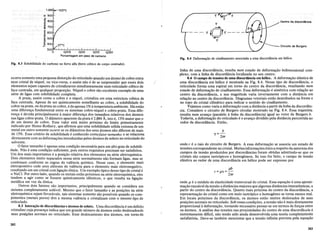 Fig. 8.4 Deforma~ao de cisalhamento associada a uma discordancia em helice.
Circuito de Burgers
Centro da discordAncia
T _ T
T
T
--
TJDfT
----
-T
Fig. 8.3 Solubilidade do carbono no ferro alfa (ferro cubico de corpo centrado).
ocorre somente uma pequena distor9ao do reticulado quando urn atomo de cobre entra
num cristal de niquel, ou vice-versa, e assim nao e de se surpreender que esses dois
elementos sejam capazes de cristalizarem simultaneamente num reticulado cubico de
face centrada, em qualquer propor9ao. Niquel e cobre sao excelente exemplo de uma
serie de ligas com solubilidade completa.
A prata, assim como 0 cobre e 0 niquel, cristaliza em uma estrutura cubica de
face centrada. Apesar de ser quimicamente semelhante ao cobre, a solubilidade do
cobre na prata, ou da prata no cobre, e de apenas 1% atemperatura ambiente. Ha entiio
uma diferen9a fundamental entre os sistemas cobre-niquel e cobre-prata. Essa dife-
ren9a e devida principalmente amaior diferen9a dos tamanhos relativos dos atomos
nas ligas cobre-prata. 0 diametro aparente da prata e 2,884 A, isto e, 13% maior que 0
de urn atomo de cobre. Esse valor esta muito proximo do limite primeiramente
indicado por Hume-Rothery, que afirmou que uma solubilidade solida extensa de urn
metal em outro somente ocorre se os diametros dos seus Momos nao diferem de mais
de 15%. Esse criterio de solubilidade e conhecido comofalor lamanho e se relaciona
diretamente com asdeforma90es introduzidas pelos atomos de soluto no reticulado do
solvente.
ofator tamanho e apenas uma condi9ao necessaria para urn alto grau de solubili-
dade. Nao e uma condi9ao suficiente, pois outros requisitos precisam ser satisfeitos.
Urn dos mais importantes e a posi9ao relativa dos elementos na serie eletroquimica.
Dois elementos muito separados nessa serie normalmente nao formam ligas, mas se
combinam conforme as regras da valencia quimica. Nesse caso, 0 elemento mais
eletropositivocede seus eletronsde valencia para 0 elemento mais eletronegativo,
resultando em urn cristal com liga9ao i6nica. Urn exemplo tipico desse tipo de cristal e
o NaCL Por outro lado, quando os metais estao pr6ximos na serie eletroquimica, eles
tendem a agir como se fossem quimicamente identicos, 0 que resulta na liga9ao
rnetalica em vez da i6nica.
Outros. dois fatores .. sao. importantes, principalmente quando.se considera urn
sistema completamente soluvel. Mesmo que 0 fator tamanho e as posi90es na serie
eJetroquimica sejam favoraveis, tais sistemas somente sao possiveis quando os com-
ponentes (metais pmos) tern a mesma valencia e cristalizamcom 0 mesmo tipo de
reticulado.
8.5 Intera~ao de discordancias elitomos de soluto. Urna discordancia e urn defeito
cristalino cuja presen9a indica que urn grande numero de Momos estao deslocadosde
suas posi90es normais no reticulado. Esse deslocamento dosatomos, em torno da
linha de uma discordancia, resulta num estado de deforma9ao bidimensional com-
plexo, com a linha de discordancia localizada no seu centro.
8.6 0 campo de tensOes de uma discordiincia em helice. A deforma9ao elastica de
uma discordancia em Mlice e mostrada na Fig. 8.4. Nesse tipo de discordancia, 0
reticulado forma uma espiral em tomo do centro da discordfmcia, resultando num
estado de deforma9ao de cisalhamento. Essa deforma9ao e simetrica com rela9ao ao
centro da discordancia, e sua magnitude varia inversamente com a distancia em
rela9ao ao centro da discordancia. Diagramas vetoriais estao desenhados na frente e
no topo do cristal cilindrico para indicaro sentido do cisalhamento.
Vejamos como varia a deforma9ao com a distancia a partir da linha da discordan-
cia. Considere 0 circuito de Burgers circular mostrado na Fig. 8.4. Essa trajet6ria
resulta num avan90 (paralelo alinha da discordancia) igual ao vetor de Burgers b.
Todavia, a deforma9ao do reticulado e 0 avan90 dividido pela distancia percorrida ao
redor da discordancia. Entao,
b
"/=-
21rr
onde reo raio do circuito de Burgers. A essa deforma9ao se associa urn estado de
tensoes correspondente no cristal. Muitas informa90es uteis a respeito da natureza dos
campos de tensao produzidos por discordancias foram obtidas admitindo-se que os
cristais sao corpos isotropicos e homogeneos. Se isso for feito, 0 campo de tensao
elastica ao redor de uma discordancia em Mlice pode ser expresso por
ph
T = J1'Y =--
2nr
onde f.L e 0 modulo de elasticidade transversal do cristal. Essa equa9ao e uma aproxi-
ma9ao razoavel datensao a distancias maiores que algumas distancias interat6micas, a
partir do centro da discordancia. Quanto mais proxima do centro da discordancia, a
representa9ao do cristal como urn meio isotr6pico e homogeneo se torna menos real.
Em locais proximos da discordancia, os atomos estao muitos deslocados de suas
posi90es normais no reticulado. Sob essascondi90es, a tensao nao e mais diretamente
proporcional adeforma9ao, tornando necessario pensar-se em termos de for9as entre
os atomos. A analise das tensoes nas proximidadesdo centro de uma di~cordal,cia,~
extremamentedificil, nao. tendo sido ainda desenvolvida uma teoria.completamente
satisfatoria. Deve-se tambem mencionar que a tensao infinita previstapefa equa9ao
282
283
 