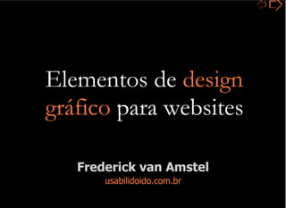 Elementos de design gráfico para websites