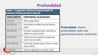 Profundidad
Profundidad : mayor
profundidad visón más
panorámica menor resolución
 