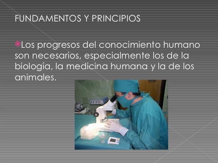 FUNDAMENTOS Y PRINCIPIOSLos progresos del conocimiento humanoson necesarios, especialmente los de labiología, la medicina...