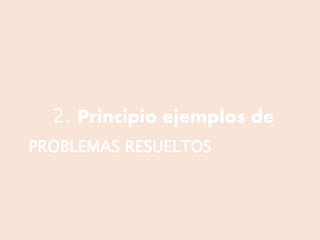 PROBLEMAS RESUELTOS
2. Principio ejemplos de
 