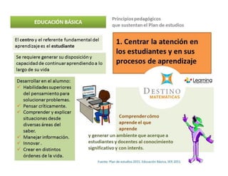 Principios pedagógicos SEP plan 2011