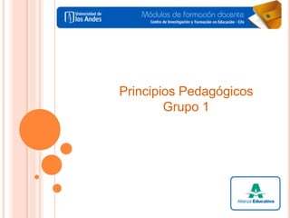 Principios Pedagógicos Grupo 1 