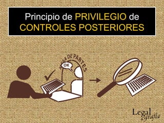 Principio de PRIVILEGIO de
CONTROLES POSTERIORES
 
