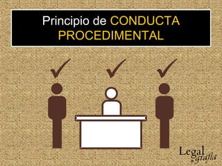 Principio de CONDUCTA
PROCEDIMENTAL
 