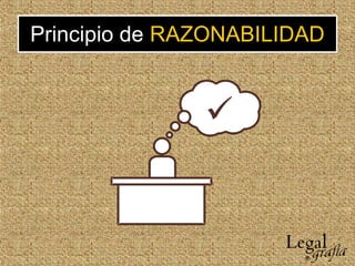 Principio de RAZONABILIDAD
 
