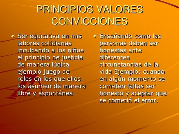 Principios Valores Convicciones