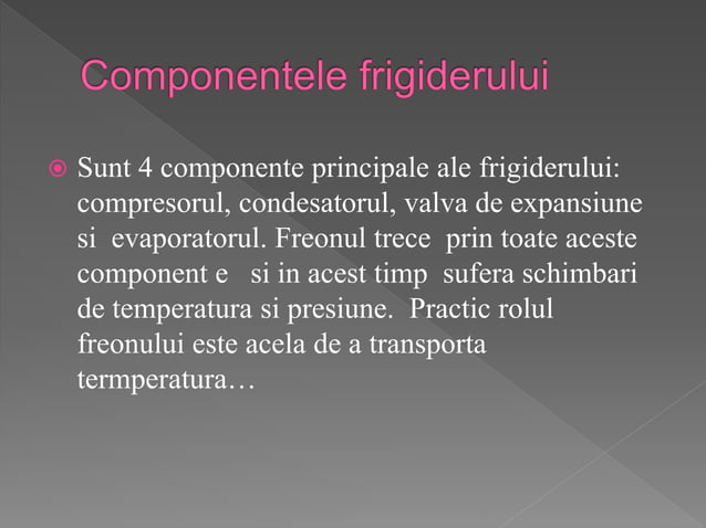 Principiul frigiderului | PPTX