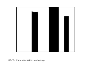 02 - Vertical = more active, reaching up

 