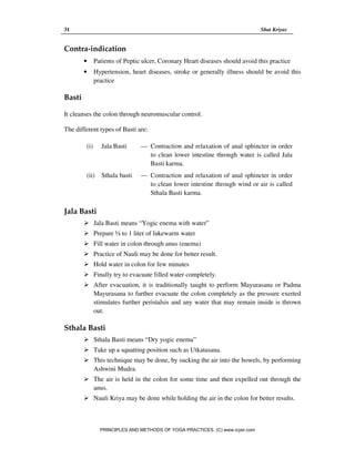 Principles and methods of yoga practices | PDF
