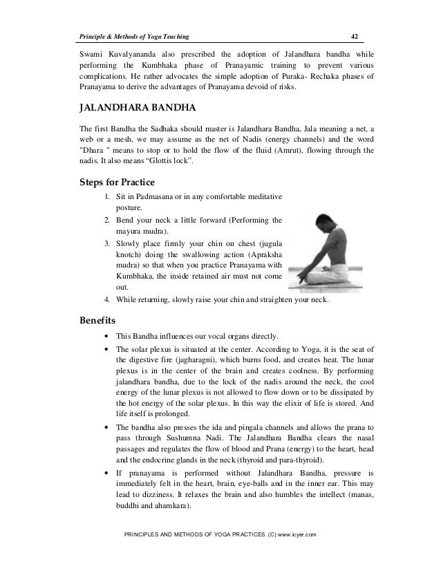 Notes for Principles and Methods of Yoga Practices