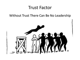 Trust FactorWithout Trust There Can Be No Leadership 