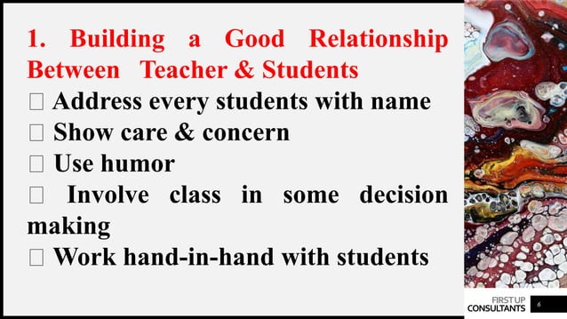 Principle of Classroom Management | PPTX
