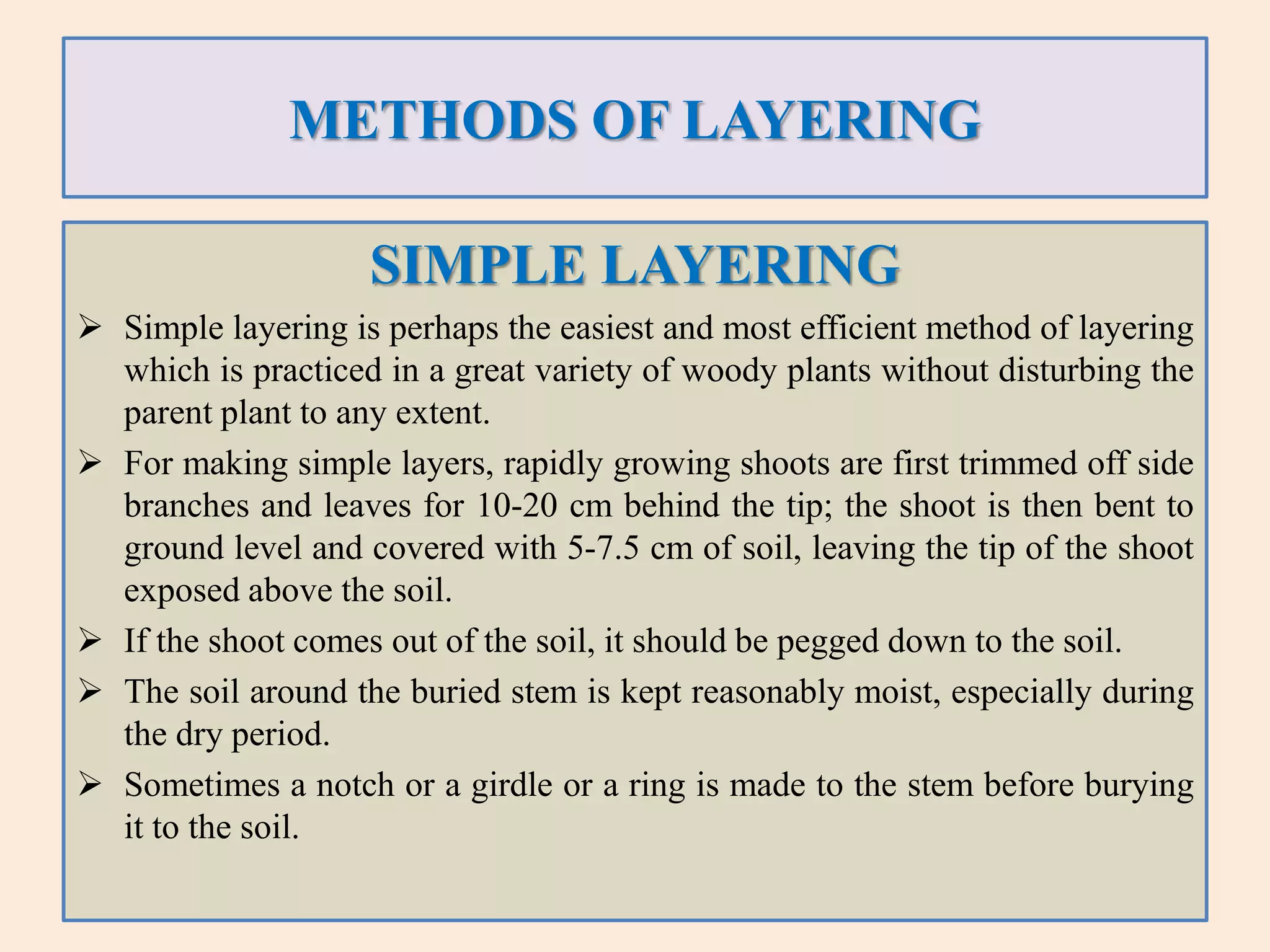 Principle & different method of cutting & layering] | PPTX