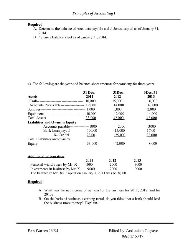 principle of accounting a balance sheet lists assets in order of their