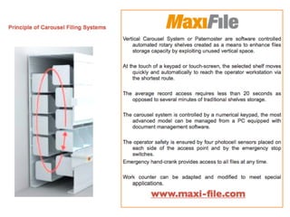  Principle of carousel filing system. maxi file