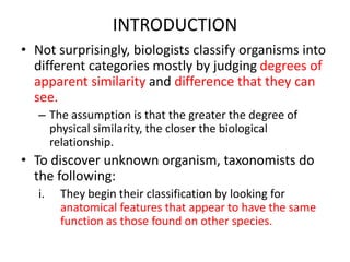 Principle of classification of living things | PPTX