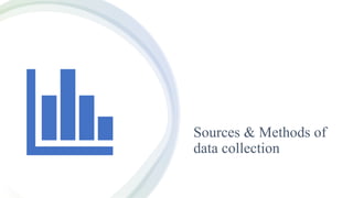 Sources & Methods of
data collection
 