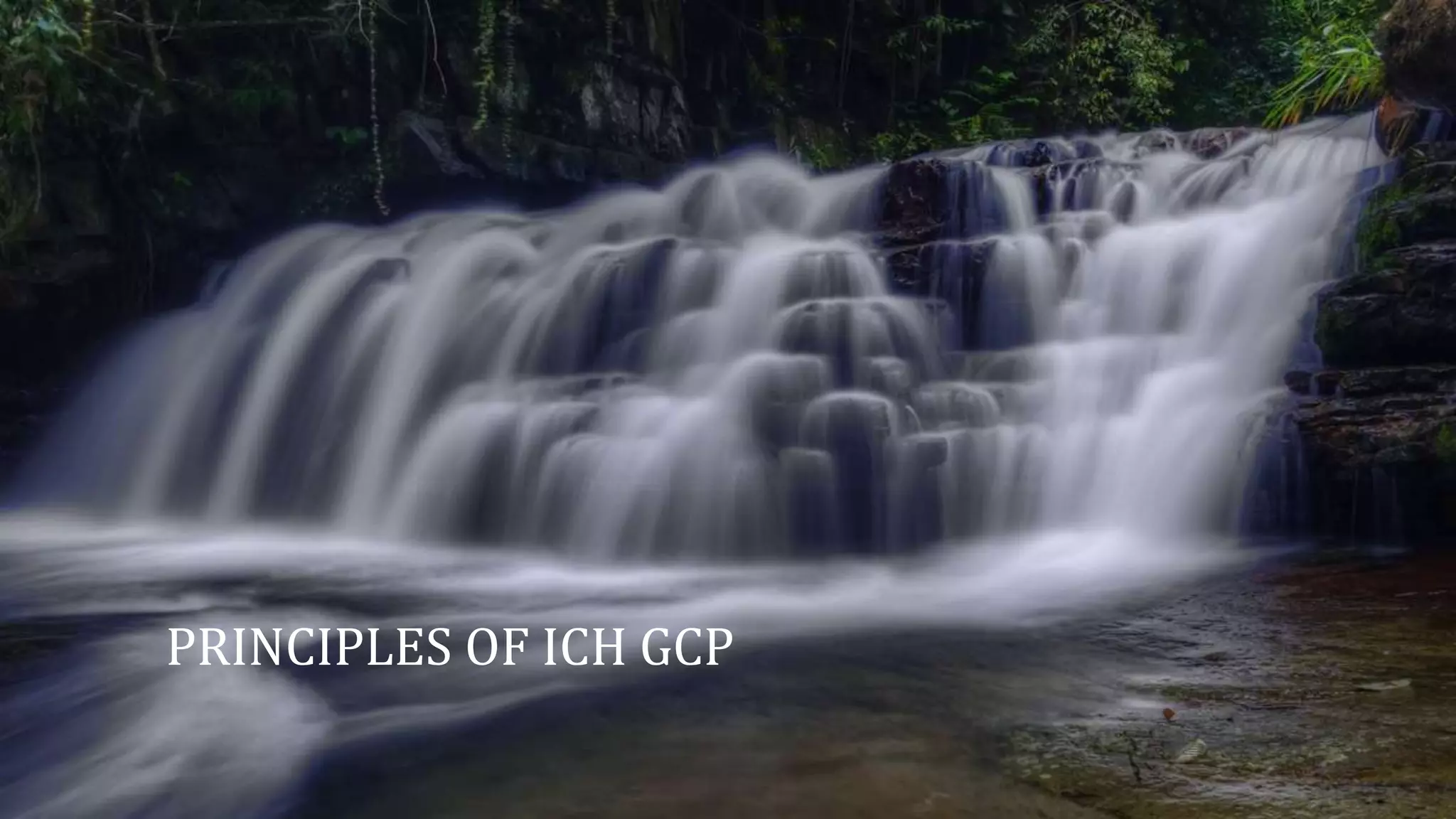PRINCIPLES OF ICH GCP
 
