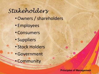 Principle of Management jbb 2 | PPTX