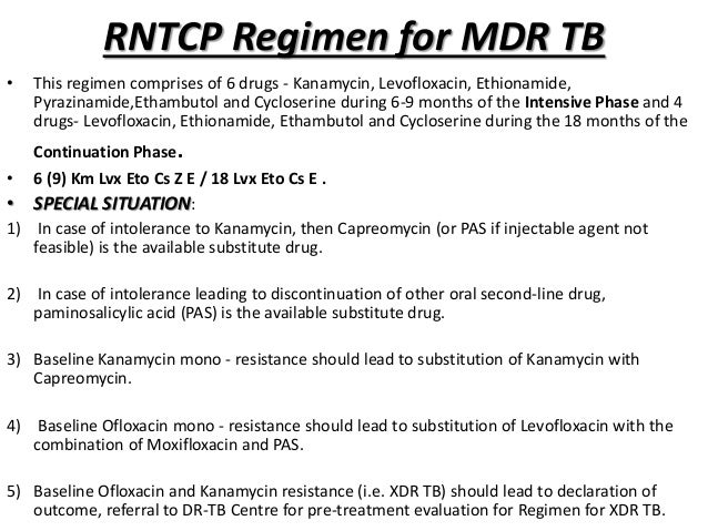 Principle of mdr tb management