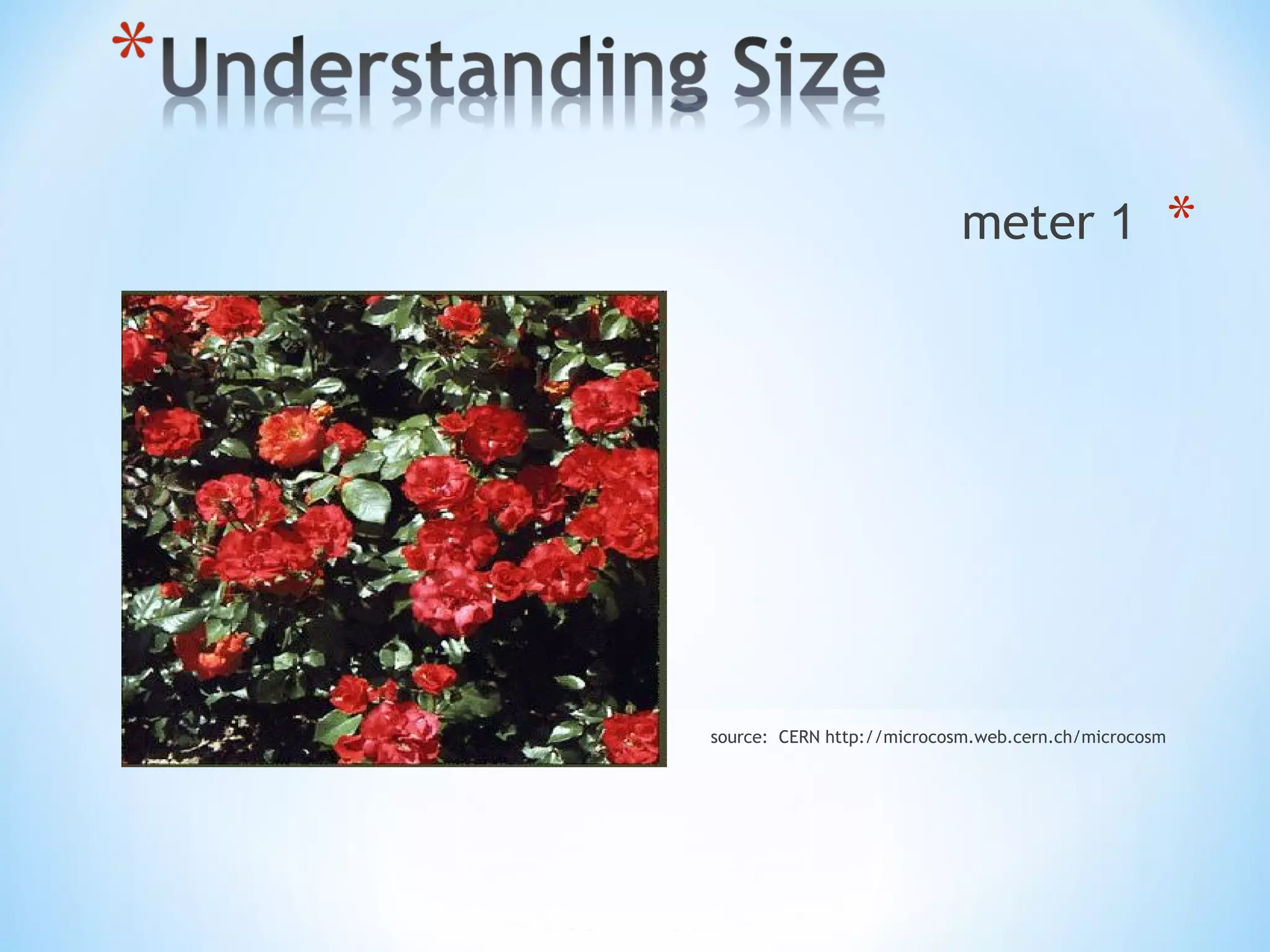 *1meter
source: CERN http://microcosm.web.cern.ch/microcosm
 