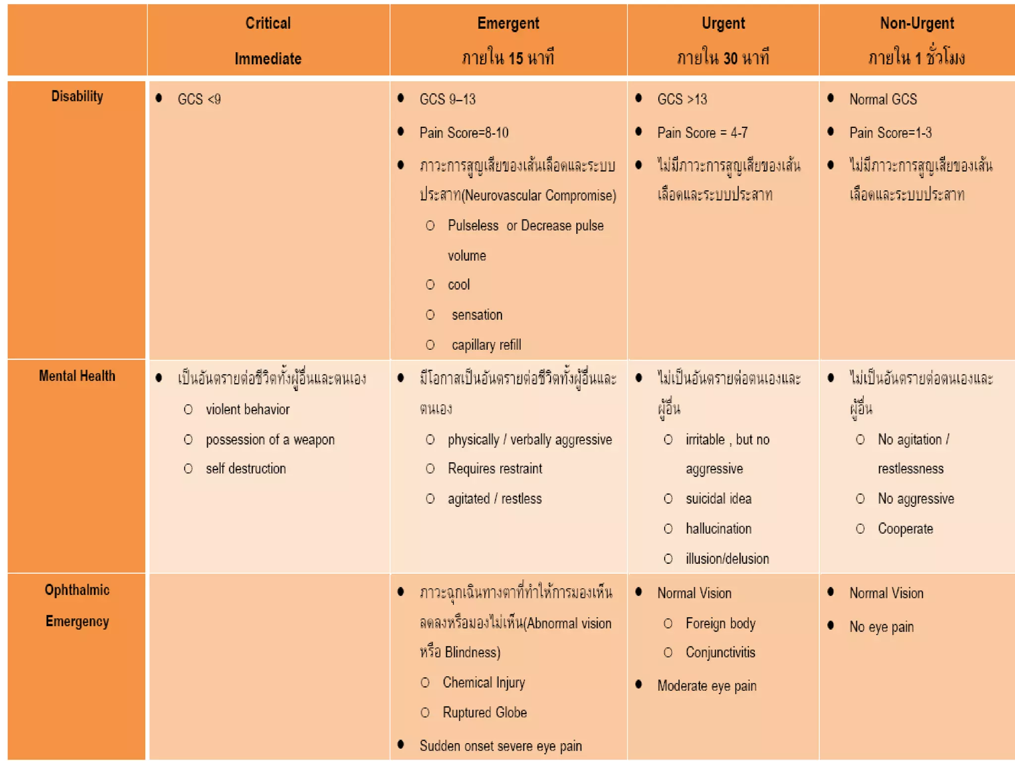 Principle Of Prachinburi Triage Scale(Pts) | PDF