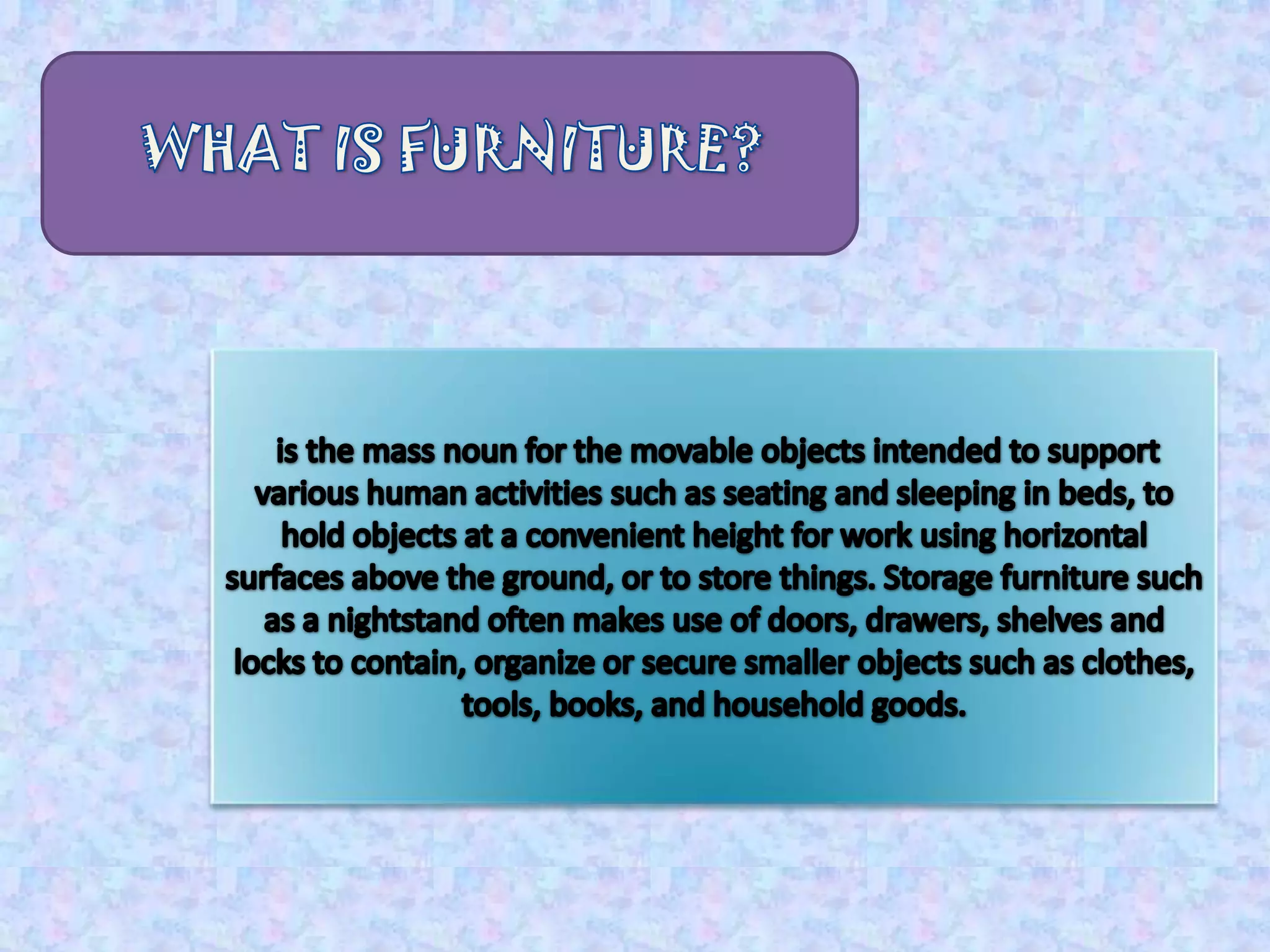 Flexible seating arrangement