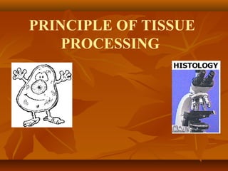 PRINCIPLE OF TISSUE
PROCESSING
 