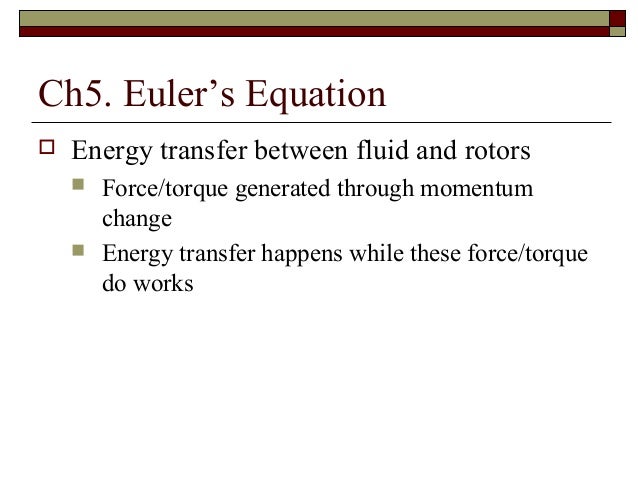 Lec1 Euler Equation