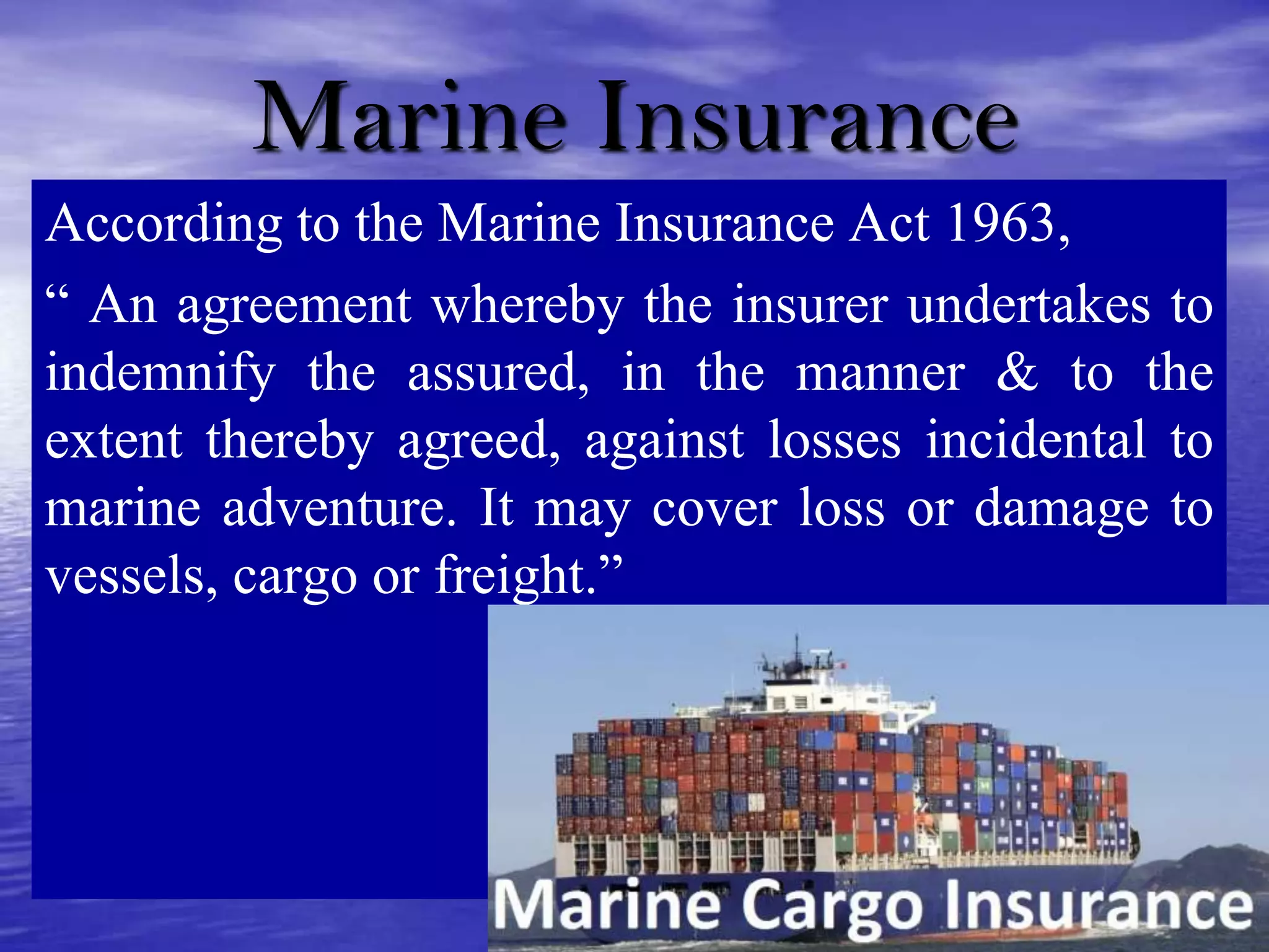 Principle & practice of insurance | PPTX