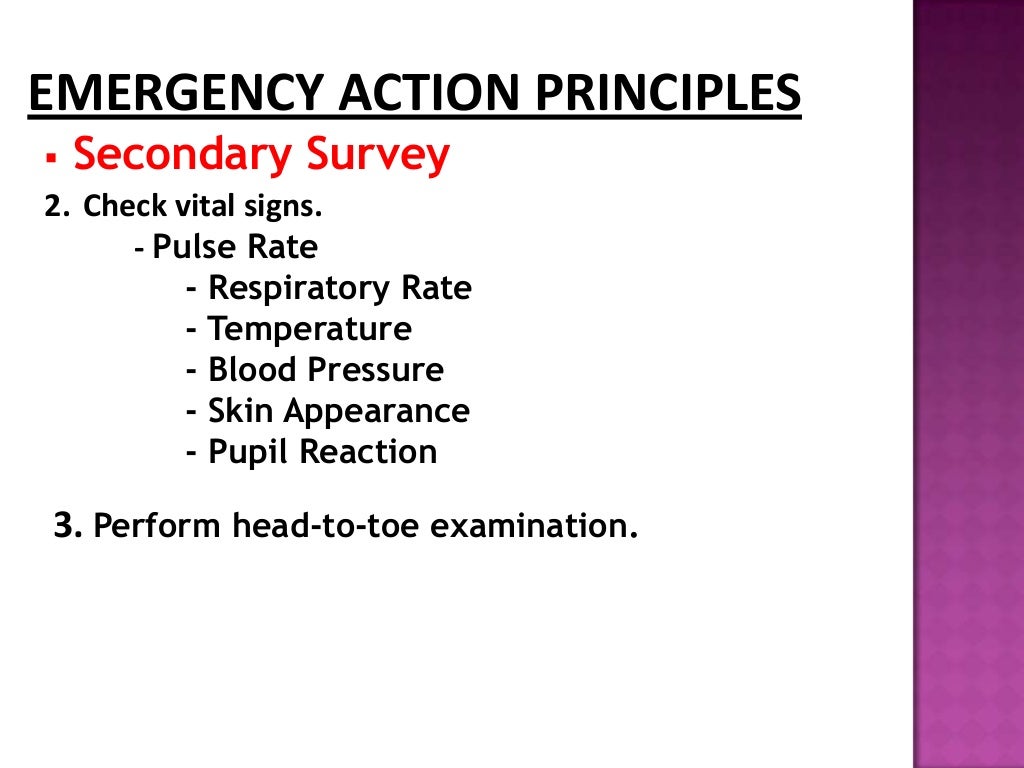 Principles of First Aid Edith