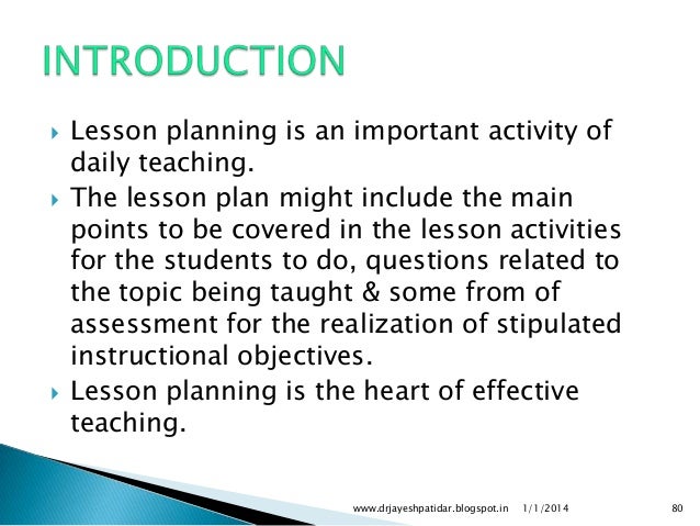 introduction in teaching learning in