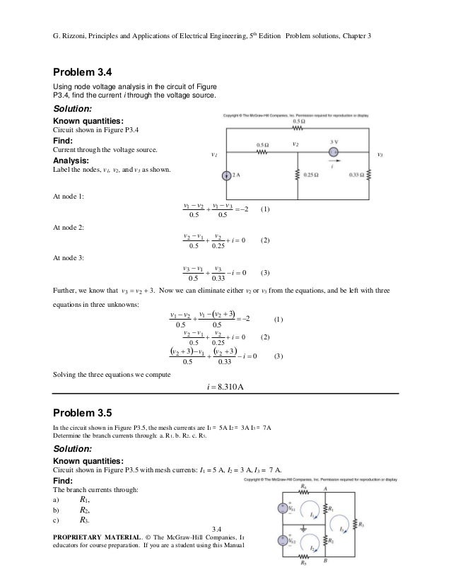 Electrical Engineering Rizzoni Solutions Manual
