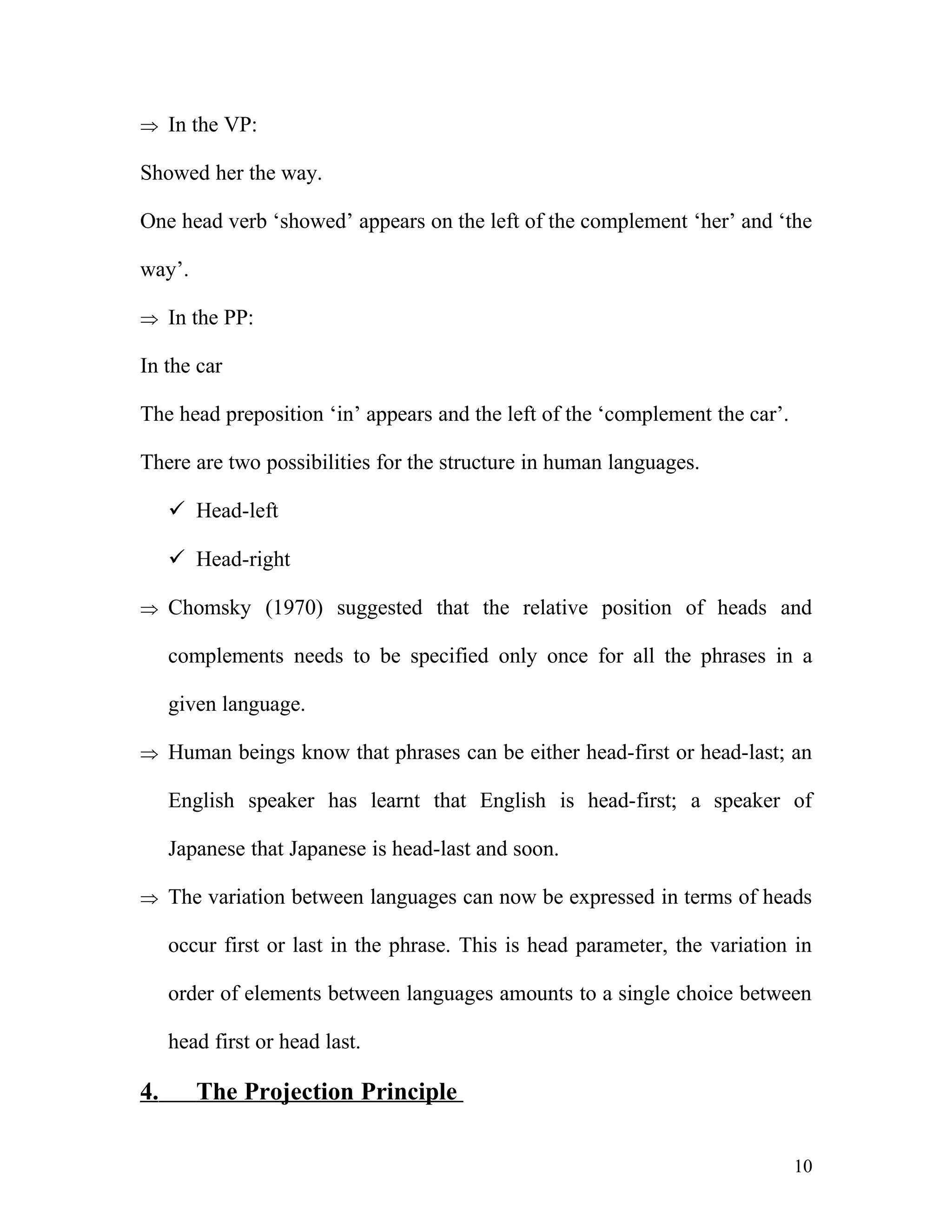 Principles And Parameter Of Universal Grammar