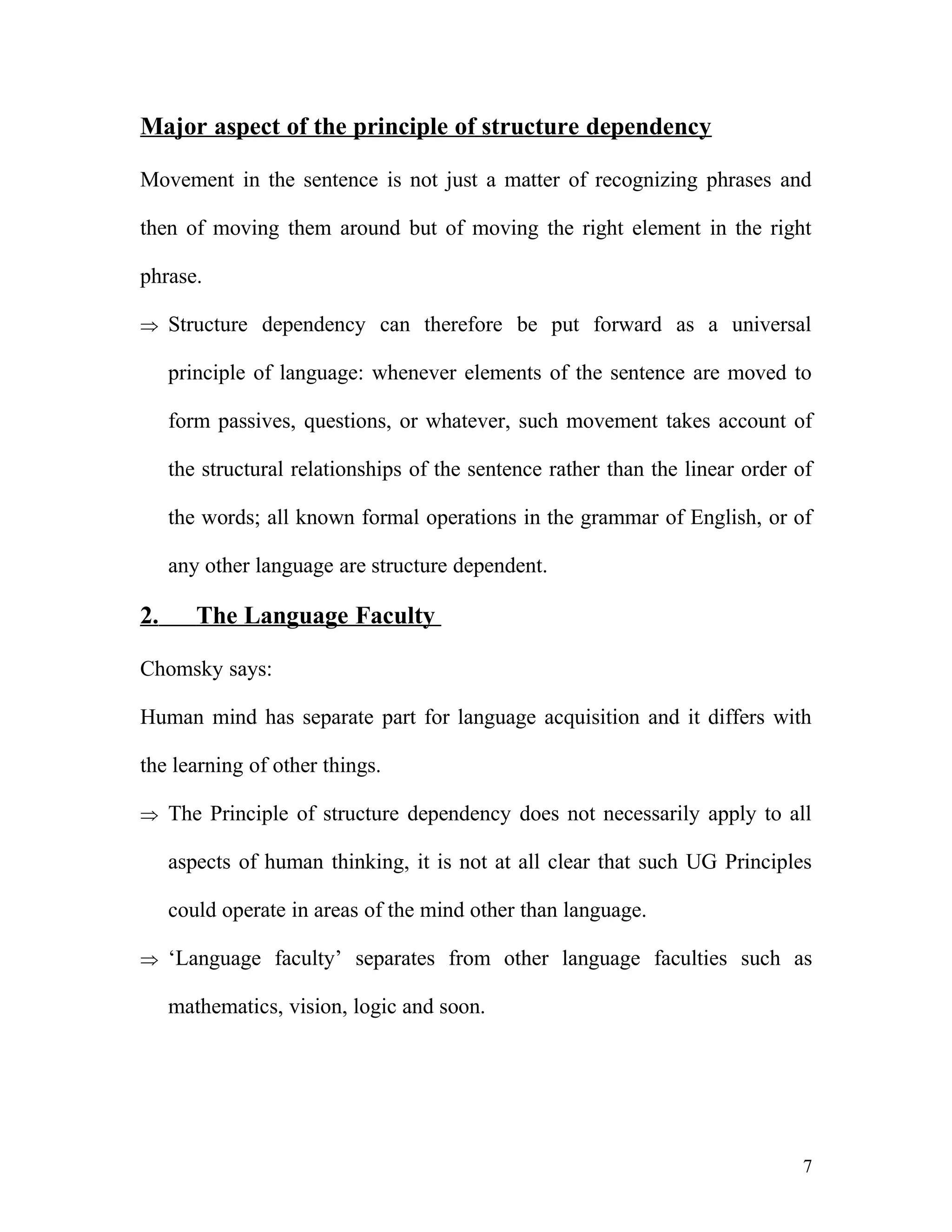 Principles And Parameter Of Universal Grammar