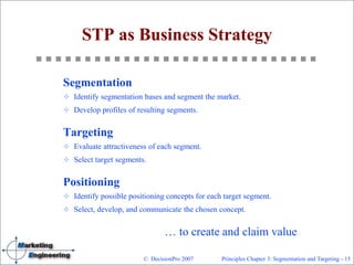 Stp Principles Principles - Ch3 - Segmentation and Targeting | PPT
