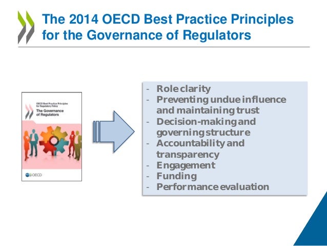 Best Practice Principles for the Governance of Regulators – Nick Maly…