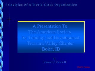 !  Principles Of A  World  Class  Organization  Nautopdf1 101407