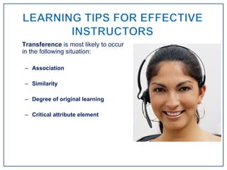 Transference  is most likely to occur in the following situation: Association Similarity Degree of original learning Critical attribute element 