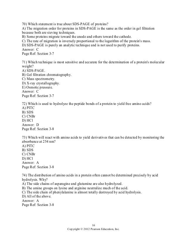 Principles Of Biochemistry 5th Edition Moran Test Bank