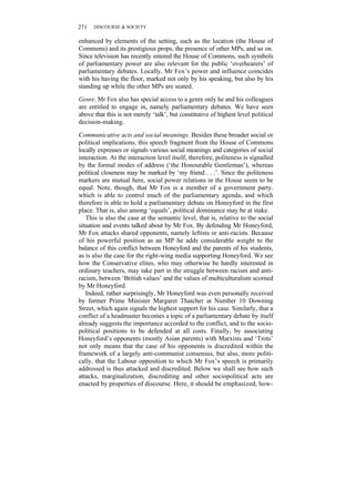 Principles Of Critical Discourse Analysis