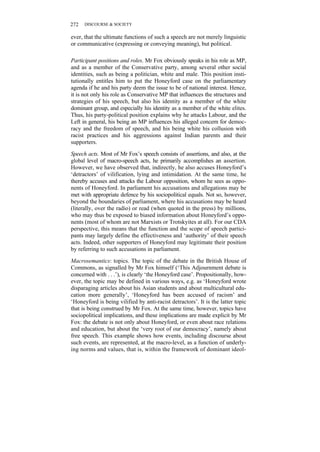 Principles Of Critical Discourse Analysis