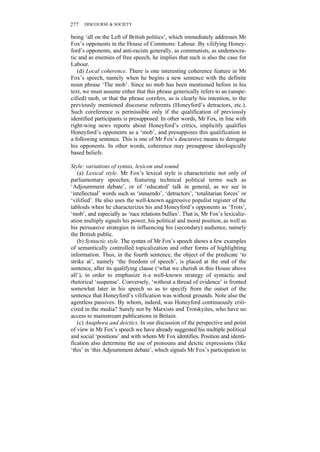 Principles Of Critical Discourse Analysis