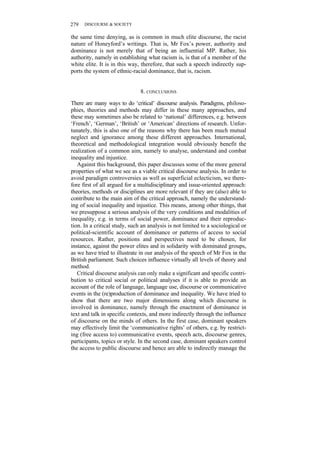 Principles Of Critical Discourse Analysis