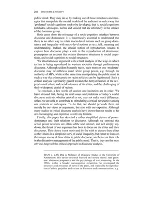 Principles Of Critical Discourse Analysis